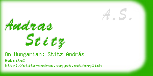 andras stitz business card
